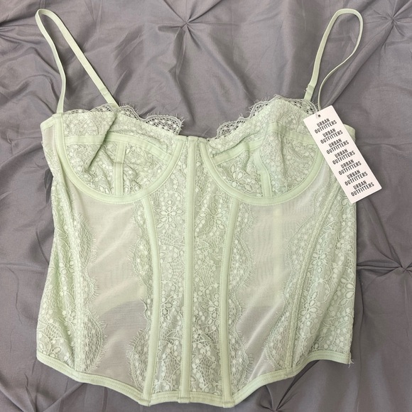 Light green Urban Outfitters corset top - Picture 1 of 1